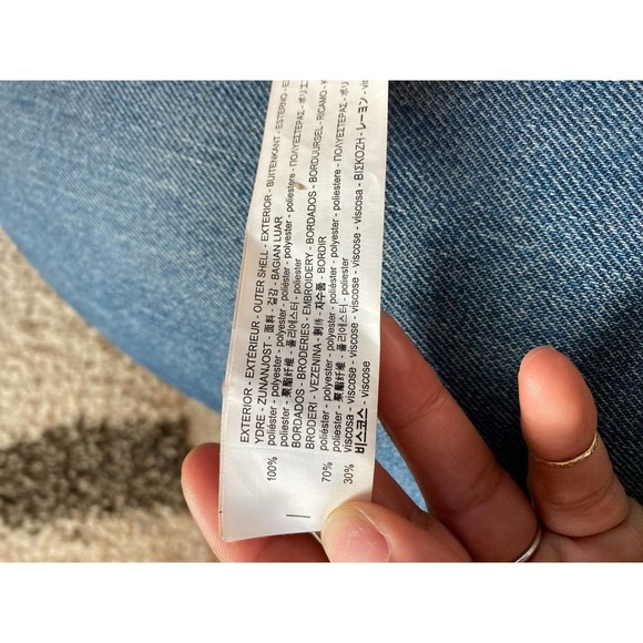 Zara Sheer Long sleeve embroidered dress - Picture 9 of 9